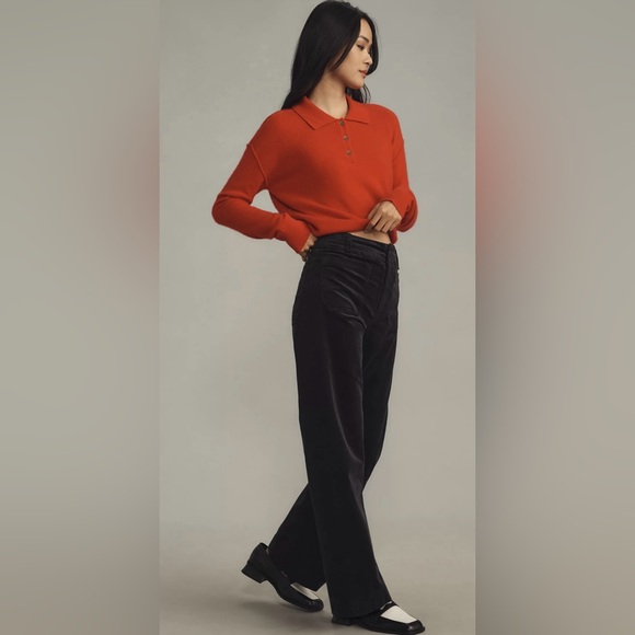 EUC Anthropologie the Colette wide leg pants by Maeve black- Size 28/6 - Picture 3 of 7